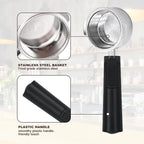 Gevi 51mm Bottomless Portafilter - 3 Ears Cafe Barista Fits Yabano, Includes Portafilter Filter Basket