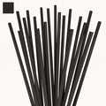 Disposable Plastic Coffee Stirrer Straw - 5 Inch Sip Stir Stick (Black, 8000)
