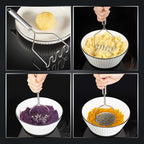 2 Pcs Potato Smasher, Mashed Potato Masher, Stainless Steel Masher Kitchen Tool for Avocado, Bean, Fruit, Vegetables, Food