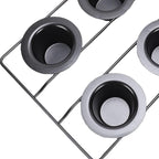 6-Cup Popover Pan - Carbon Steel Professional Bakeware, Non Stick for Yorkshire Pudding, Muffins and Popovers