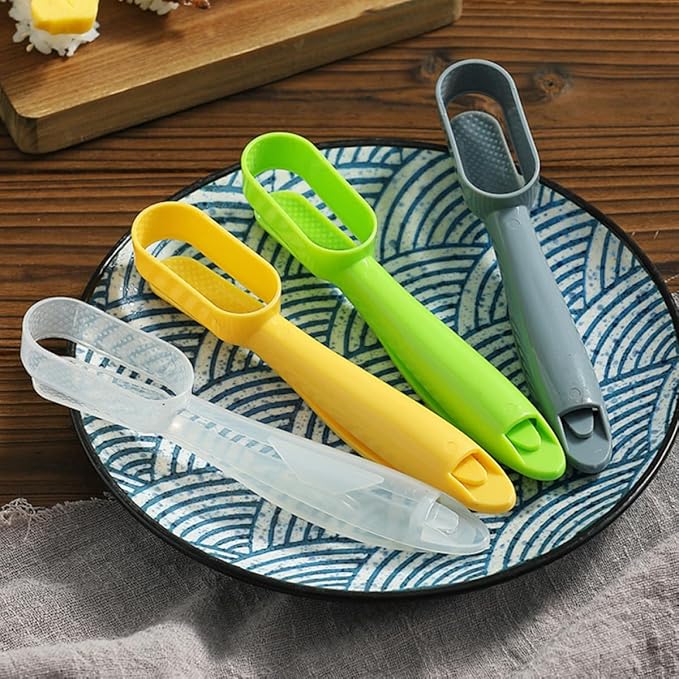 4pcs Sushi Molds Set with Press Type Onigiri Rice Ball Maker, DIY Bento Rice Ball Making Tool for Japanese Cuisine, Kitchen Gadget for Home Cooking, Multi-color