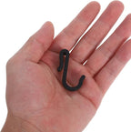 12pcs Compact Dark Plastic S-Hooks for Kitchen Storage, Utility Hanging Hooks for Pots, Pans, Towels, and Wire Grid Racks, Suitable for Kitchen, Bedroom, and Office Organization
