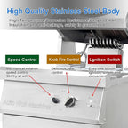 Commercial Automatic Cooker with water spray,Automatic 360° Stir Fry Cooker,Automatic Cooking Machine,Drum Type Stir Frying Machine,Auto Cooking Wok Fried Machine (Propane, Floorstanding)