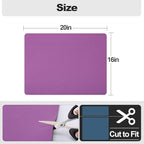 Ecotrim - Dish Drying Mat for Kitchen Counter | Coffee Bar Mat for Countertops | Heat Resistant Drainer Mat with Non-slip Rubber Backed | Hide Stain Kitchen Absorbent Draining Mat | Purple 16"x20"