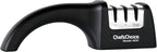 Chef'sChoice Professional Manual Knife Sharpeners AngleSelect for 15- and 20-Degree Straight-Edge and Serrated Knives with Diamond Abrasives Precise Angle Control & Compact Footprint, 2-Stage, Black