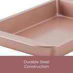 Farberware Nonstick Bakeware Meatloaf/Nonstick Baking Loaf Pan - 9 Inch x 5 Inch, Rose Gold