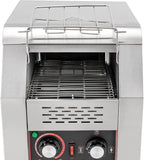 Commercial Toaster 150 Slices/Hour 1300W Heavy Duty Stainless Steel Commercial Electric Conveyor Toaster Oven with Three Baking Modes for Home Restaurants Bakery Use