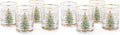 Spode Christmas Tree 14 Fl. Oz. Double Old Fashion Glass (Set of 4), Polka Dot - Whiskey & Bourbon Glasses for Festive Entertaining, Old-Fashioned & Rocks Glasses for Holiday Drinks (Pack of 2)