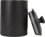 10 Strawberry Street Embossed Marquis Ceramic Kitchen Canister Set, Set of 3, Matte Black