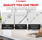 Chef Craft Select 3-in-1 Can Opener, 6 inches in length, Stainless Steel