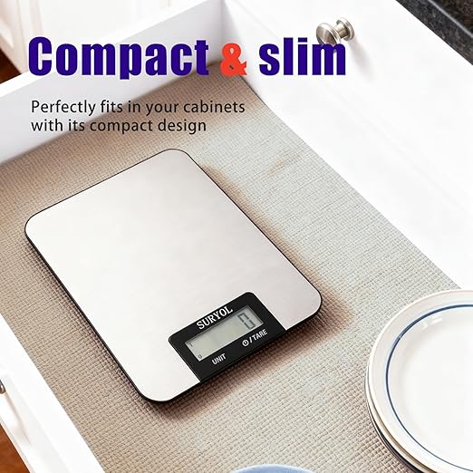 Food Kitchen Scale High-Precision Digital Scale Accurate Weighing for Baking & Cooking Enthusiasts (Shiny Green)