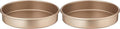 Cuisinart 9-Inch Chef's Classic Nonstick Bakeware Round Cake Pan, Champagne (Pack of 2)