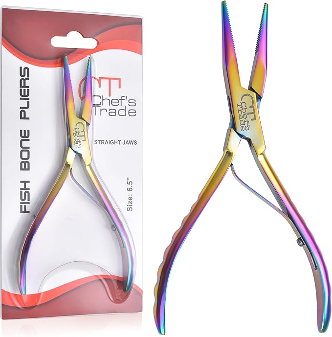 Fish Bone Pliers/Tweezers Stainless Steel Washable (plasma)