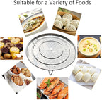 Steamer Rack, 11.81" / 30cm 304 Stainless Steel Removable Legs Multifunction Steaming Stand Holder Rack for Steamer Pot Pans