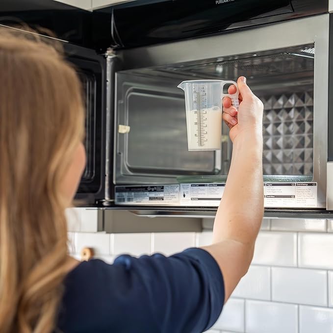 8oz 1 Cup Measure Pitcher with Convenient Conversion Chart– Food Grade - Great for Cooking, Home Hobbies, Aquariums, Pet Additives, Medical and Lab Chemicals with High Chemical Resistance by Turnah