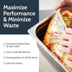 PanSaver Low Temperature Liners for Easy Clean Up - Disposable Buffet Pan Liners, Ovenable up to 220F - Clear (Half Pan - Medium & Deep | 23 x 16 IN)
