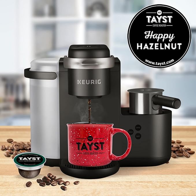 Tayst Coffee Pods, Happy Hazelnut Medium Roast, K Cups Compatible with Keurig Coffee Maker, Sustainable Single Serve, Pack of 100