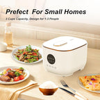 3L Healthy Low Carb Rice Cooker, Low Sugar Digital Steamer,Porridge,Soup,Quick Rice,White Rice,Stainless Steel Filter Basket，5 Cooking Functions,24H Timer & Auto Keep Warm
