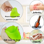 Rubber Jar Opener Gripper Pad-Jar Opener for Weak Hands-Silicone Heat Insulation Pad Round-Rubber Grippers for Opening Jars