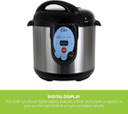 CAREY DPC-9SS Smart Electric Pressure Cooker and Canner, Stainless Steel, 9.5 Qt