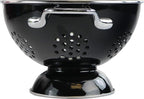 Calypso Basics by Reston Lloyd Powder Coated Enameled Colander, 1.5 Quart, Black
