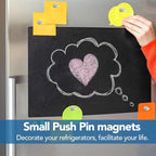 LOVIMAG Fridge Magnets 56 Pcs Refrigerator Whiteboard Small Strong Magnet Classroom Kitchen Accessories Decorative Locker Set Decor Must Haves Office Calendar Refrigerador Magnetic Cute Crafts Silver