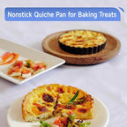 4 Pack 5-Inch Tart Pans with Removable Bottom, Nonstick Quiche Pan Fluted Pie Pans for Baking Treats, Pie, Quiches, Tartlets