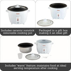IMUSA Electric Rice Cooker 10 Cup Cooked 5 Cup Uncooked – Ceramic Nonstick Pot, Multi Cooker for Rice, Quinoa, Oatmeal, Stew – Keep Warm – Compact for Kitchen Dorm RV