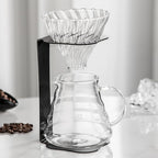 Coffee Pour Over Set – Complete Pour Over Coffee Maker with Dripper, Pot, and 100 Filters | Portable V60 Style Drip Coffee Pour Over