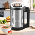 Homtone 1.6L Soup Maker, Stainless Steel Soup Making Machine with Smooth & Chunky Settings, Anti-Dry Burn, Overfill Sensors, Self-Cleaning Mode for Quick Soups, Baby Food