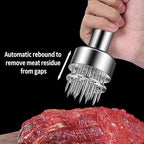 304 Stainless Steel Meat Tenderizer Tool Premium Meat Tenderizer Meat Mallet with 21 Ultra-sharp Tenderizer Needles for Tenderizing Beef, Turkey, Chicken, Steak, Dishwasher Safe