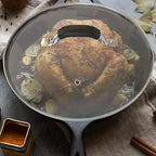 10.25 Inch Tempered Glass Lid Compatible with 10-10.25 Inch Lodge Cast Iron Skillet and 5 Quart Dutch Ovens