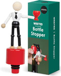 Wasted Wine Stopper by OTOTO - Wine Bottle Stopper, Wine Stoppers for Wine Bottles, Wine Accessories, Wine Bottle Stoppers, Funny Kitchen Gadgets, Fun Wine Stoppers Cute Wine Corks for Wine Bottles