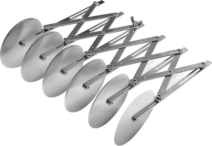 Ateco 6 Wheel Stainless Steel Cutter, 4 Inch Wheels