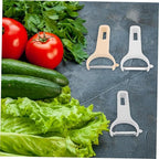 GLEAVI 3Pcs Kitchen Vegetable Peeler Set Ergonomic Plastic Handle Stainless Steel Grater for Effortless Peeling Slicing Shredding of Fruits and Vegetables Cooking Tool