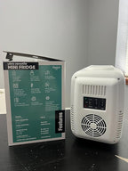 Cooluli Skincare Mini Fridge for Bedroom - Car, Office Desk & Dorm Room - Portable 4L/6 Can Electric Plug In Cooler & Warmer for Food, Drinks, Beauty & Makeup, 12v AC/DC & Exclusive USB, Fuchsia