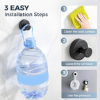 Suction Cup Hooks for Wreaths on Glass, 2025 New No Drill Suction Cup Hooks for Shower, Wreath Hanger Holder for Front Door, Upgraded Towel Hooks for Window Bathroom Mirrors (4, Yellow)