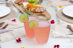 BELLAFORTE Shatterproof Tritan Plastic Short Tumbler, Set of 4, 12 oz - Laguna Beach Drinking Glasses - Unbreakable Glasses for Indoor and Outdoor Use - BPA Free - Pink