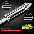 MAD SHARK Vegetable Peeler, Potato Peelers, I-Shaped Ultra Sharp Stainless Steel Blades Peelers, Orange Peeler for Kitchen, Veggie, Fruit, Garlic, Carrot, Apple Peeling 2pcs