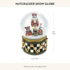 MACKENZIE-CHILDS Snow Globe, Christmas Decor for Living Room, Nutcracker
