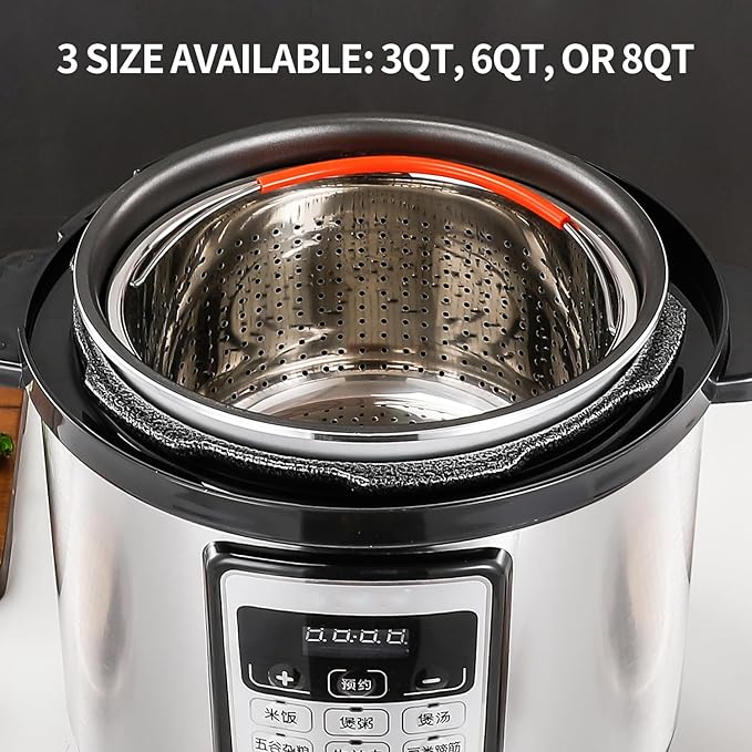 Steamer Basket for Instant Pot, Stainless Steel Vegetable Steamer Basket Insert for Pots