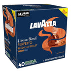 Lavazza House Blend Perfetto, Single-Serve Keurig K-Cup Pods, Medium Roast Coffee, 40-Count Box