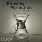 Chemex Pour-Over Glass Coffeemaker - Glass Handle Series - 6-Cup - Exclusive Packaging