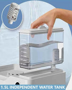 Electric Food Steamer, Steamer For Cooking,24L,800w Household Food And Vegetable Steamer, 24-Hour Delayed Start, Split Type Independent Water Tank, 3-Layer Stainless Steel Tray