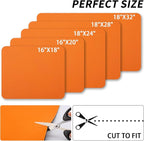 HotLive Dish Drying Mat for Kitchen Counter, Heat Resistant Drainer Mats with Non-slip Rubber Backed, Hide Stain Kitchen Super Absorbent Draining Mat, Easy to Clean Dish Rack Pad, Orange 16"x20"