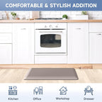 4/5 Inch Thick Kitchen Mats for Floor, StepRite Kitchen Rug for Standing Desk, Non-Slip, Thicker, Stain & Water Resistant, Comfort Anti Fatigue Floor Mat for Home, Kitchen, Office - Khaki,70 * 24''