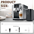 Milk System Replacement Parts for Jura,With HP3 adapter & HP1 adapter Compatible with Jura Coffee Machine Models:Z8/Z6/Z10/J6/J8/S8/S80/E8/E8 Chrome/X8/X10/GIGA 10,WE8, ENA 8, Micro 90, E6, D6,etc