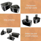 3PCS Clear Black Onigiri Rice Ball Mold Maker Kit, Musubi Press, Triangle Sushi Press for Kid Lunch Bento, Non-stick, BPA-Free