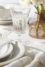 Lenox French Perle Groove 12-Piece Plate & Bowl Set, 23.05 LB, White