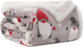 Electric Heated Blanket 72"x84" Full Size - 10 Heating Levels, 1-12 H Auto Shut Off, Soft Breathable Flannel Warm and Washable for Bed, Santa Claus for Christmas